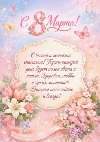 С Международным Женским Днём!